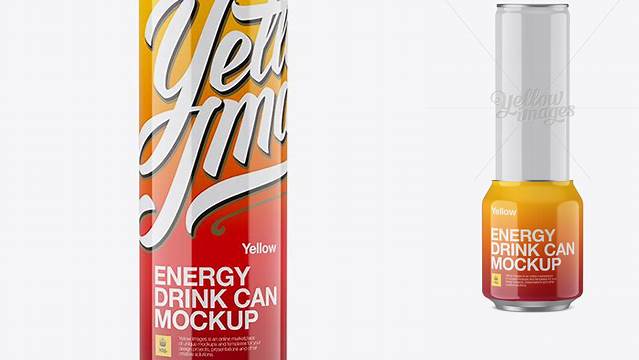 1110+ 250ml Aluminium Can With Glossy Finish PSD Mockup Eye-Level Shot Custom Mockup Graphic Design