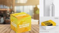 1111+ Glossy Sprayer With Paper Box PSD Mockup Free PSD