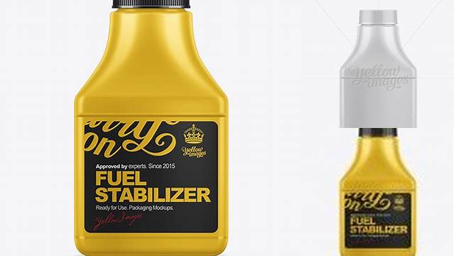 1114+ 95ml Fuel Stabilizer Bottle PSD Mockup Free Digital Resource for Designers