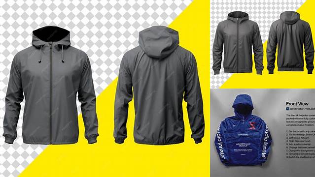 1118+ Windbreaker Jacket Mockup Psd Free Hight Resolution