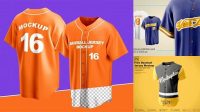 1119+ Free Baseball Jersey Mockup Psd Include TIFF