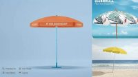 1120+ Beach Umbrella Mockup Free For Free Download