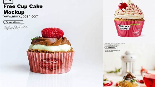 1120+ Cupcake Mockup Free Premium Quality Freebie