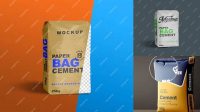 1124+ Cement Bag Mockup Psd Free Download Editable Mockup PSD