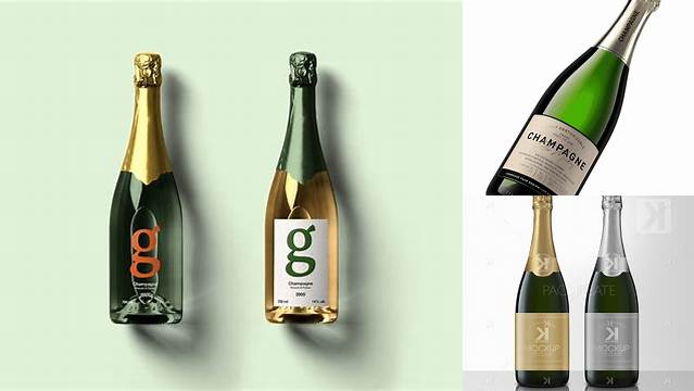 1126+ Champagne Mockup Psd Digital Download