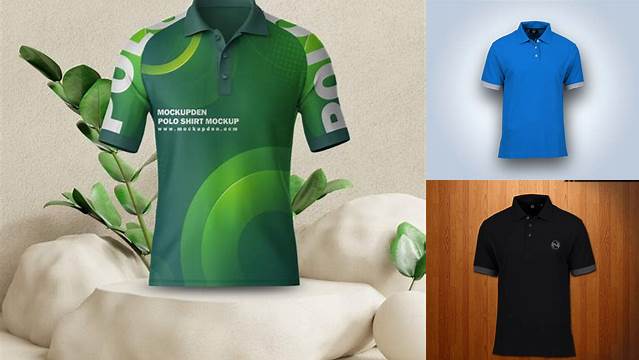 1132+ Long Polo Shirt Mockup Exclusive Free PSD