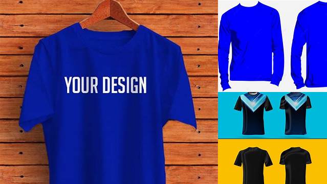 1133+ Mockup Baju Biru PSD Download