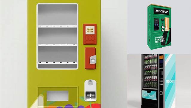 1133+ Vending Machine Mockup Free Elegant and Stylish Free PSD