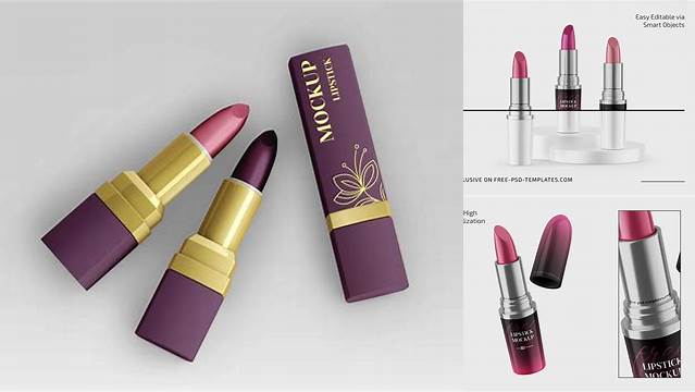 1134+ Round Lipstick Tube PSD Mockup Advanced Editable Template Free