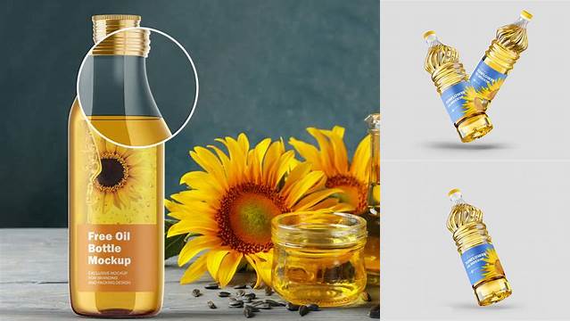 1135+ Sunflower Oil Bottle Mockup Free Free Mockup PSD