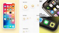 1136+ Iphone App Icon Mockup Stylish PSD for Free