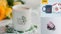 1137+ Wooden Mug PSD Mockup Exclusive Free Photoshop Asset