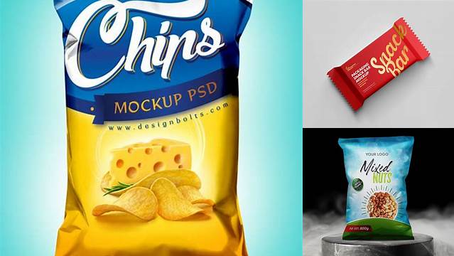 1139+ Snacks Flow Pack PSD Mockup High-Quality PSD Files