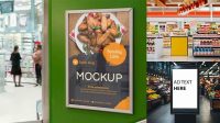 1141+ Supermarket Mockup Free PSD Download