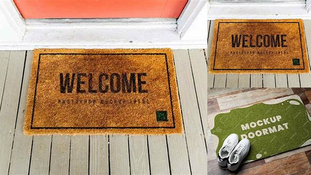 1143+ Doormat Mockup Free Download Fully Layered PSD Freebie