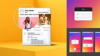 1144+ Instagram Poll Mock Up Smart Layer PSD