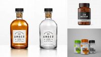 1144+ Tablet Bottle PSD Mockup Versatile PSD Mockup File