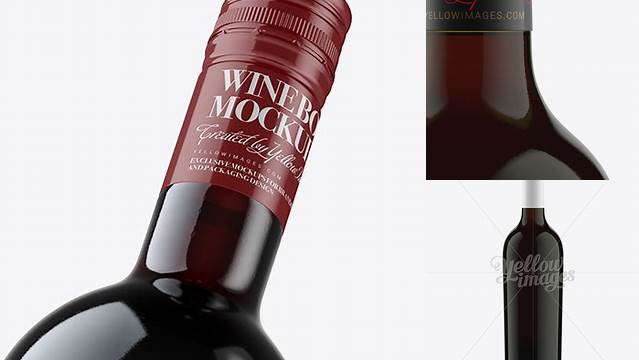 1145+ 75cl Aleka Antique Green Bottle with Red Wine PSD Mockup Advanced Editable PSD