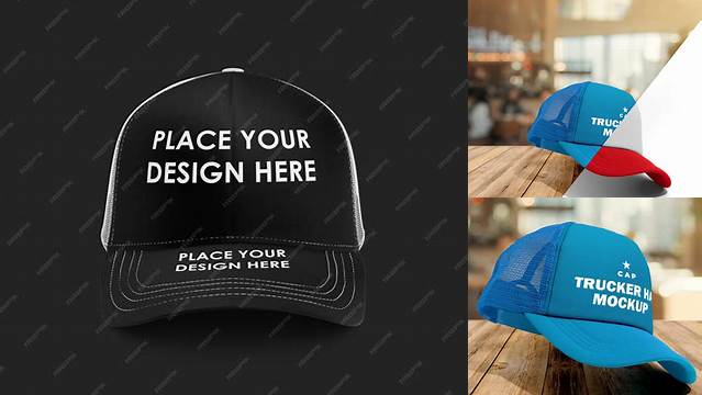 1145+ Trucker Hat Mockup Stylish PSD for Free