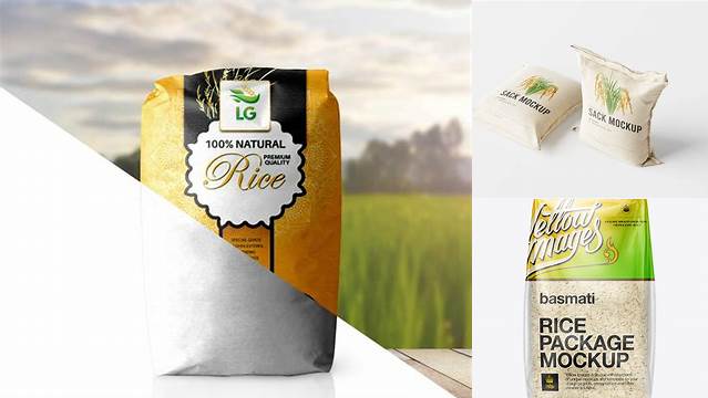 1146+ Rice Bag Mockup Free Include TIFF