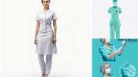 1147+ Nurse Uniform Mockup Editable Photoshop File