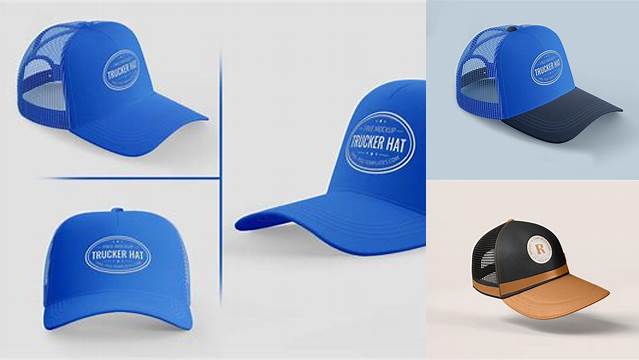 1148+ Trucker Cap Mockup Psd Free Advanced Editable PSD