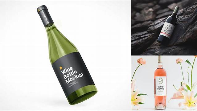 1153+ 750ml Ceramic Wine Bottle PSD Mockup Professional Design PSD