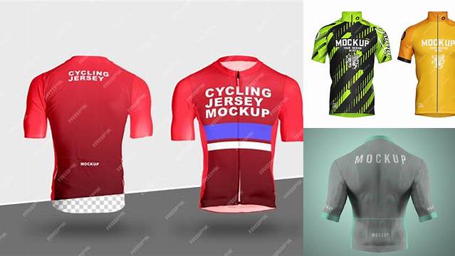 1154+ Men's Cycling Jersey PSD Mockup Half Side View Modern and Unique Freebie PSD