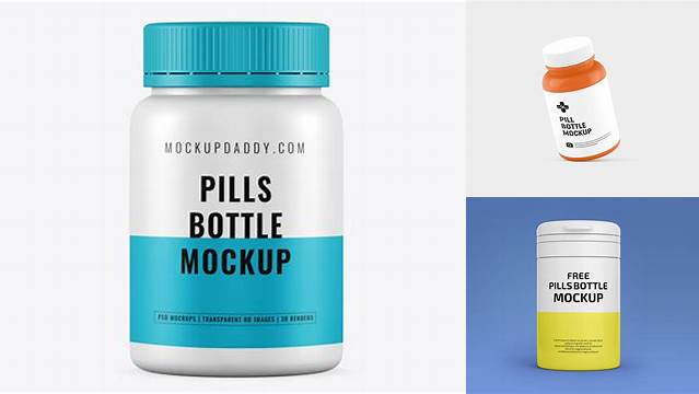 1156+ Glossy Plastic Pills Bottle PSD Mockup Download Free Editable PSD Template