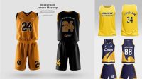 1161+ Download Mockup Jersey Basketball Gratis Free PSD