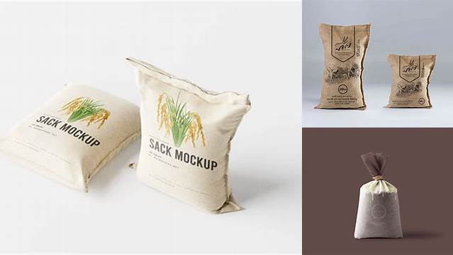 1161+ Free Rice Bag Mockup Photoshop Freebie