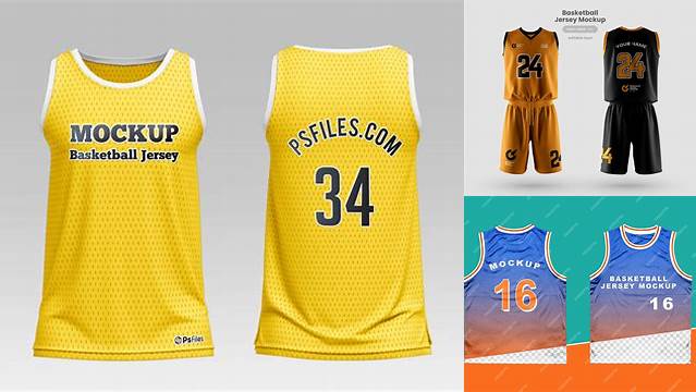 1163+ Basketball Jersey Mockup Free Psd Professional PSD Template