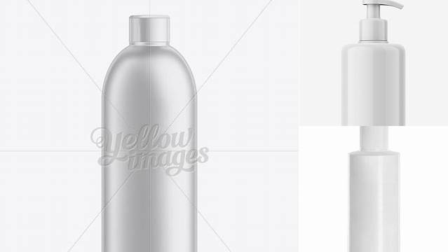 1163+ White Plastic Cosmetic Bottle with Cap 500 ml Free Premium Photoshop Template Download