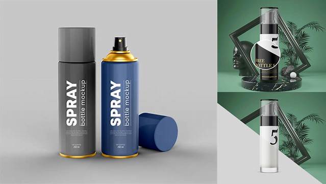 1164+ Mockup Spray Free PSD