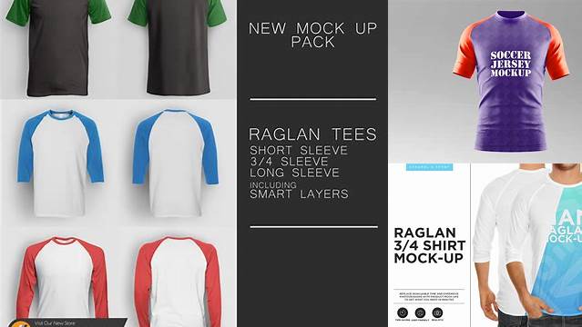 1173+ Raglan Mockup Psd For Free Download