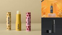 1184+ Lip Balm Tube PSD Mockup High-End Layered Mockup Free