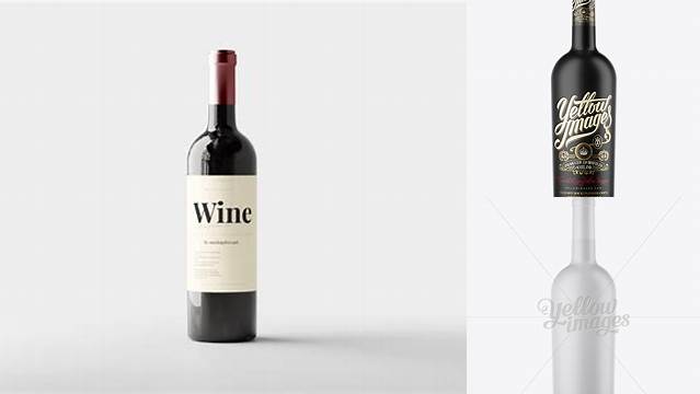 1185+ Matte Bordeaux Wine Bottle PSD Mockup Digital Resource Free Download