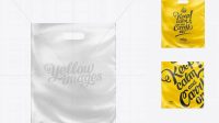 1186+ White Patch Handle Plastic Carrier Bag Exclusive Free Photoshop Mockup