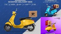 1187+ Scooter Delivery Mockup Free Advanced Editable PSD