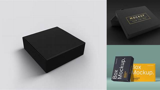 1204+ Black Box Mockup Free High-Quality Design Free PSD