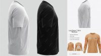 1204+ Men's Long Sleeve T-Shirt Side View Custom PSD Mockup Template