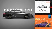 1205+ Porsche Mockup Free Graphic Design Resource