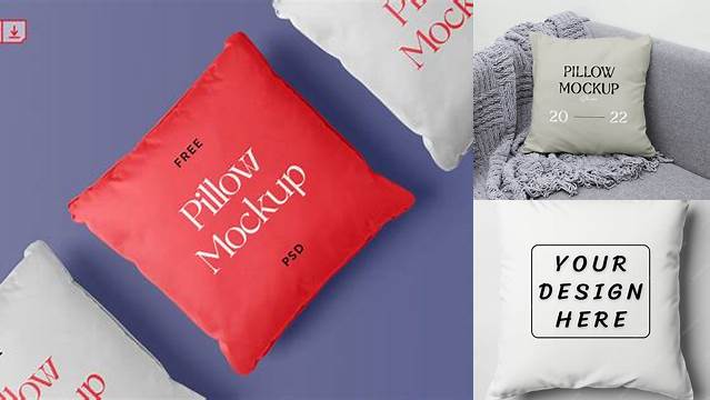 1205+ Star Pillow PSD Mockup Top View Unique High-Resolution Photoshop Mockup