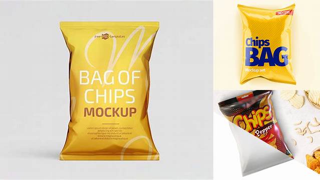 1206+ Mockup Chips Bag Png PSD Download