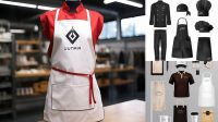 1206+ Restaurant Uniform Mockup Free PSD Download