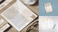 1207+ Resume Mockup Free Download Mockup PSD