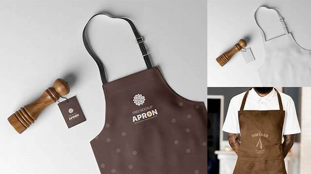 1208+ Apron With Leather Parts PSD Mockup Top View Download Free Premium Design PSD