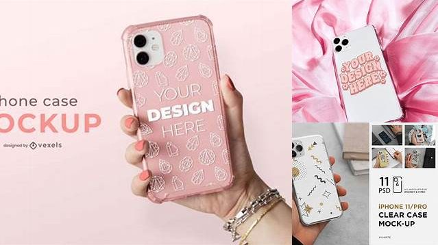 1211+ Clear Phone Case Mockup Free Easy Editable