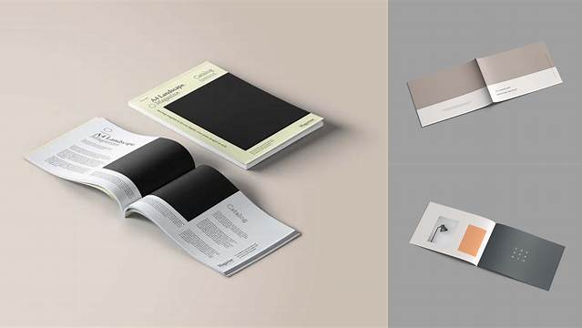 1211+ Free A4 Landscape Brochure Mockup PSD File Download