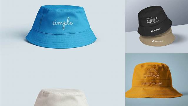 1213+ Bucket Hat Mockup High-End Layered Mockup Free